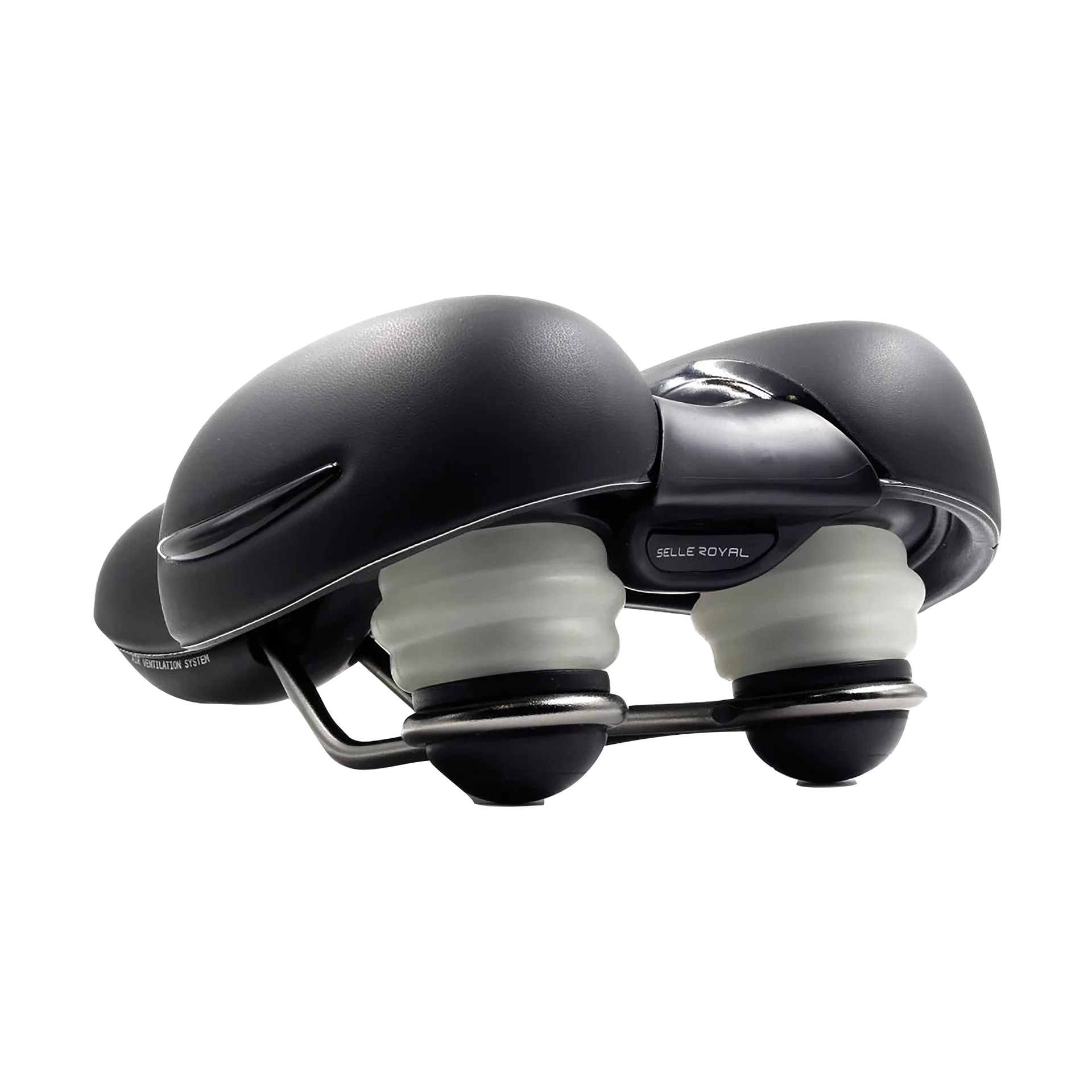 Sedlo gelové Selle Royal RESPIRO RELAXED Unisex černé,  Stracciatella