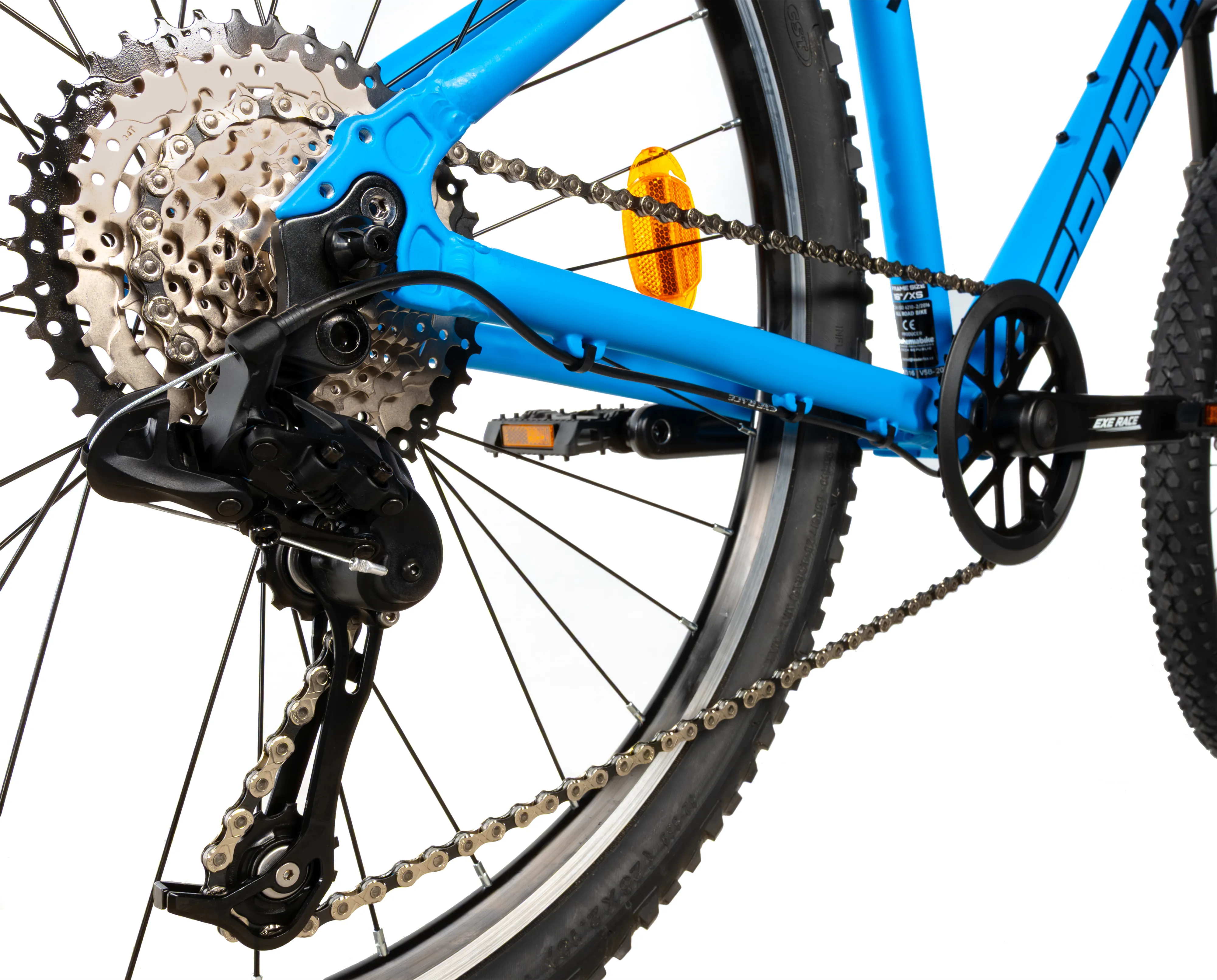 Horské kolo 26" Leader Fox MXC 2027, junior, blue/black /1x9/, vel.14" 