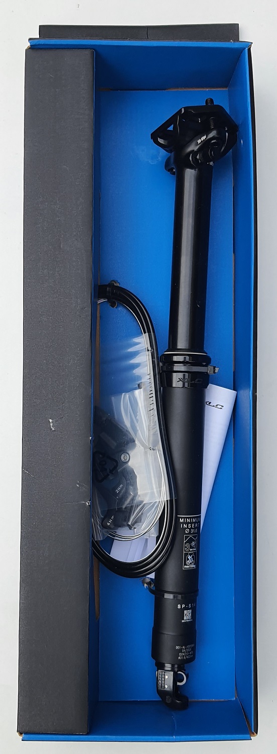 Teleskopická odpružená sedlovka XLC SP-S14 Ø 31,6mm, 402mm/120mm,černá,ICR