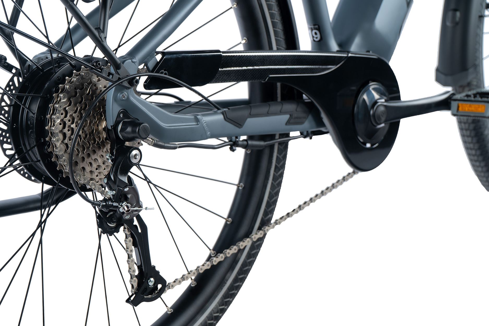 Elektrokolo 28" Leader Fox SANDY pánské 2024, šedá mat/černá, 20Ah, vel.17,5" -AKCE!