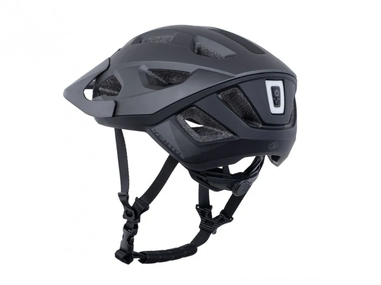 Přilba Author VENTO InMold LED USB šedá/černá vel.58-61cm