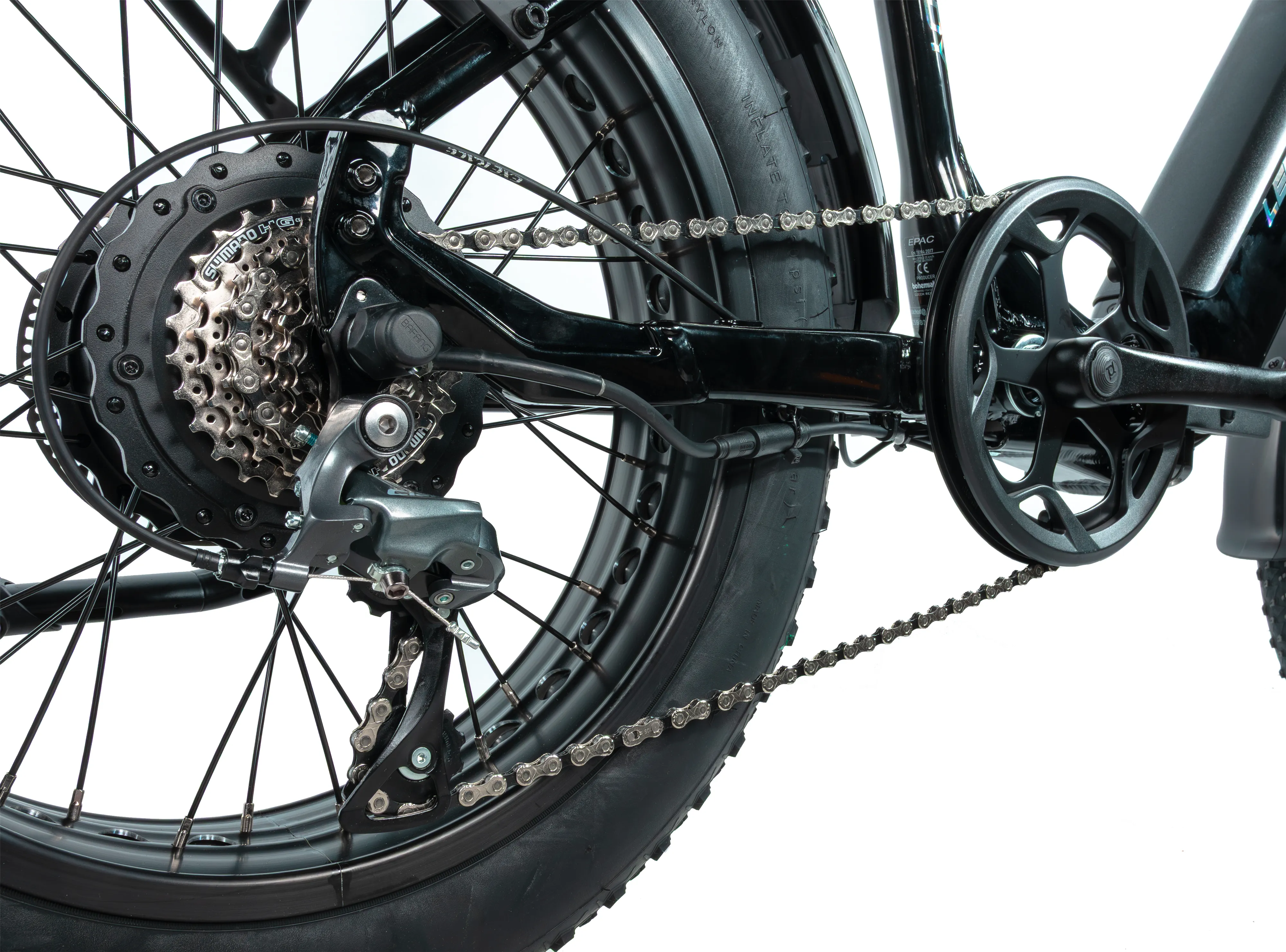 Elektrokolo skládací 20" Leader Fox CODY FAT Bike 16Ah 2025 černá