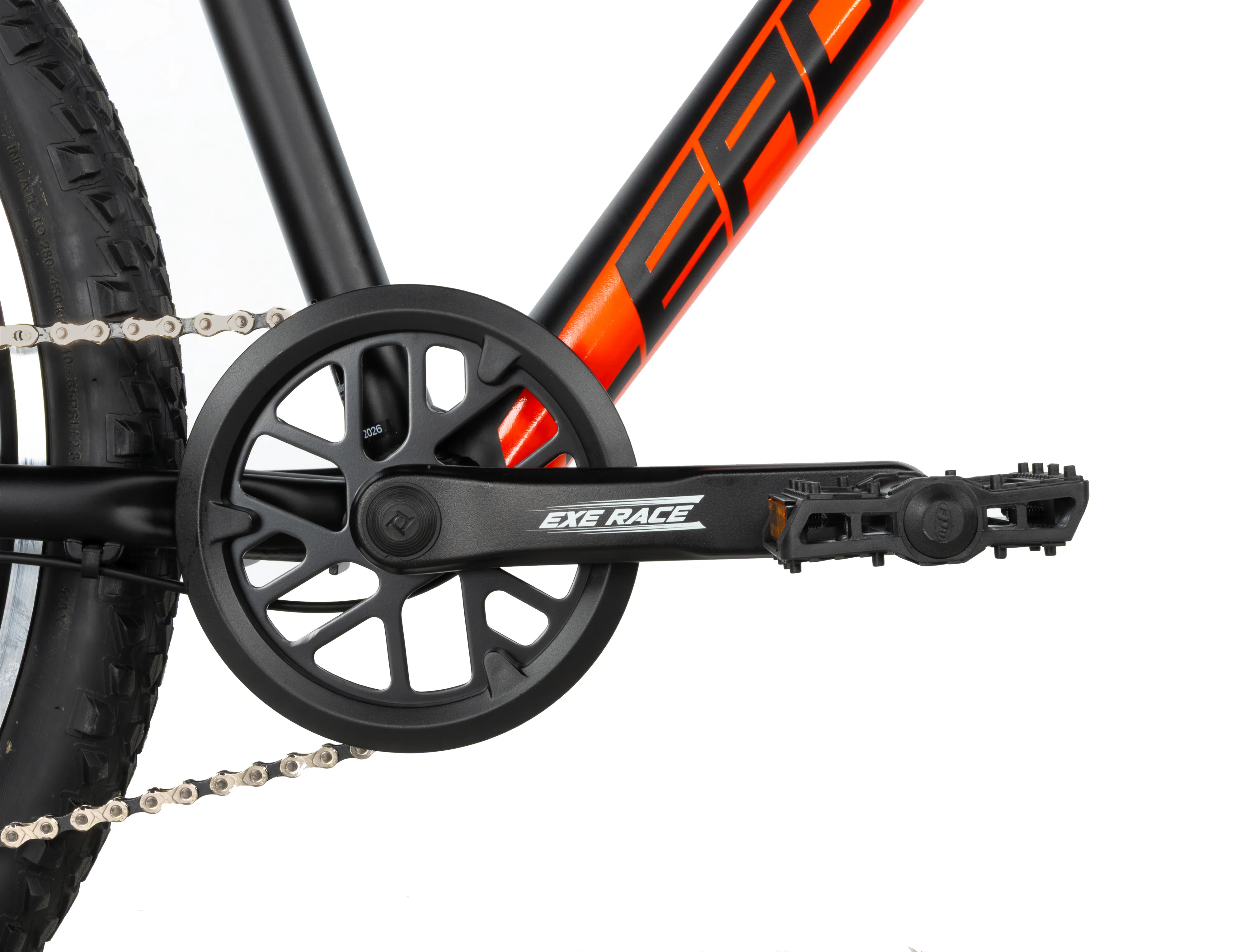 Horské kolo 26" Leader Fox MXC 2027, junior, black/orange /1x9/, vel.14"