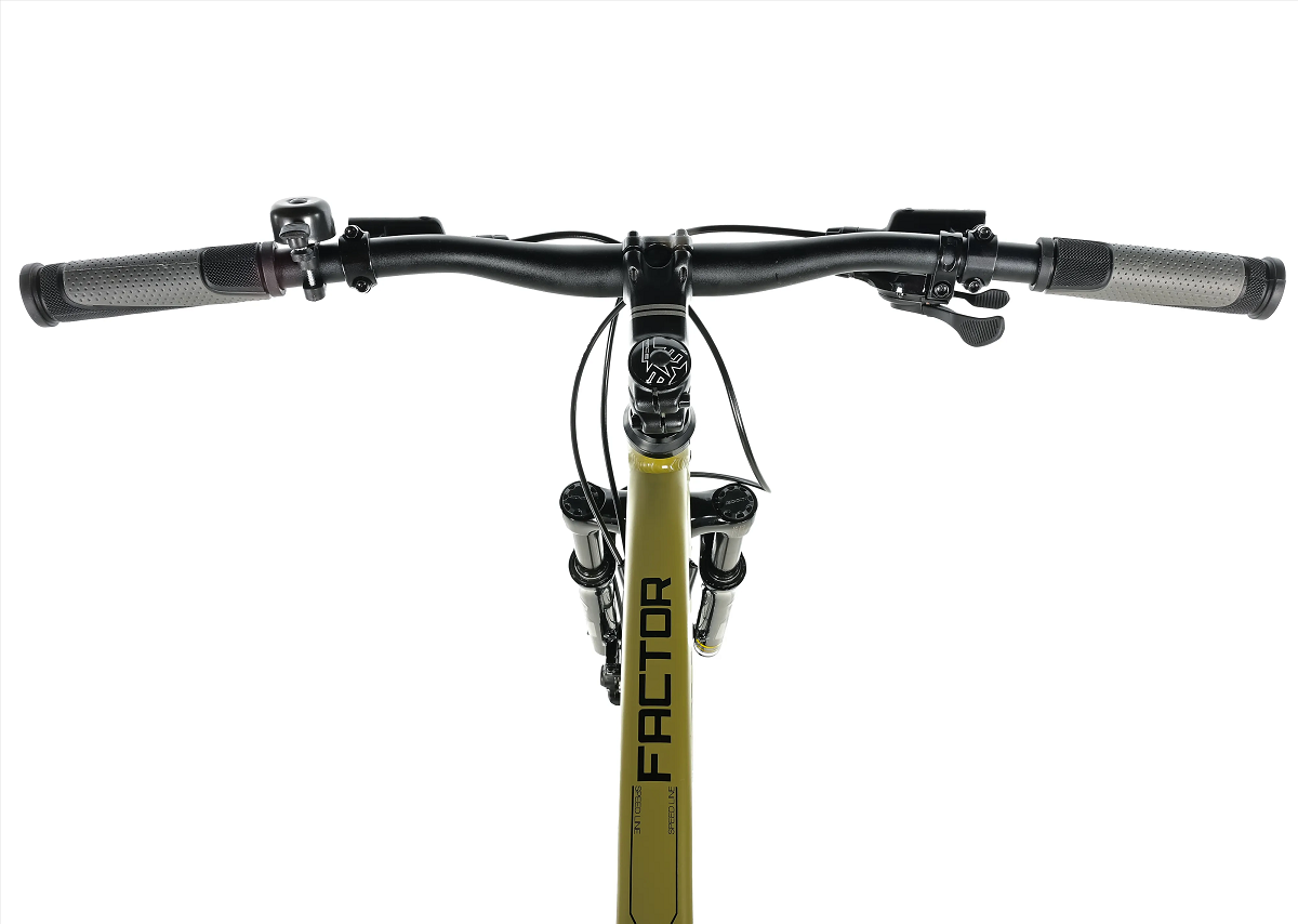 Horské kolo 26" Leader Fox FACTOR 2025 army green/black vel.16"