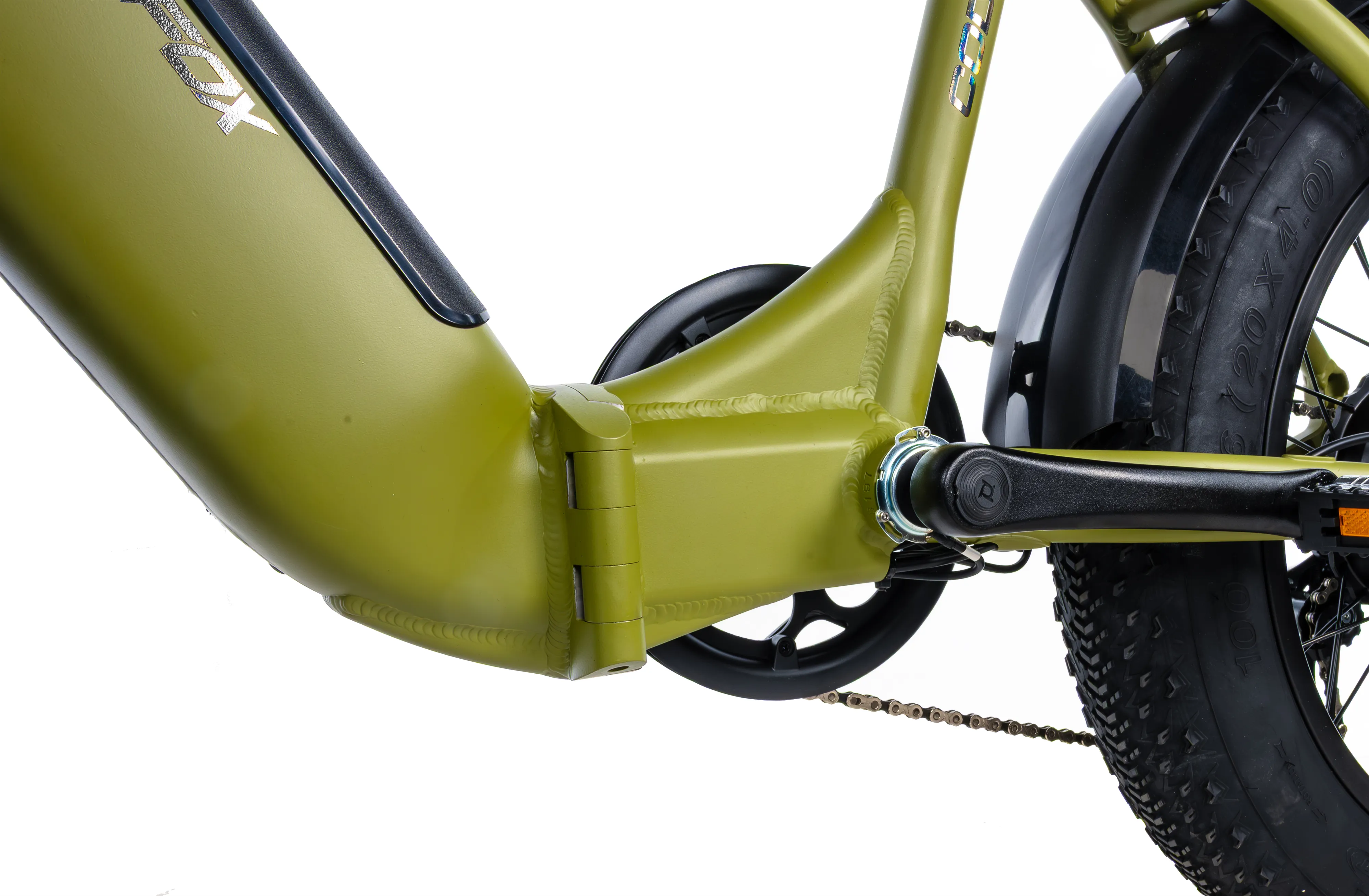 Elektrokolo skládací 20" Leader Fox CODY FAT Bike 16Ah 2025 khaki zelená