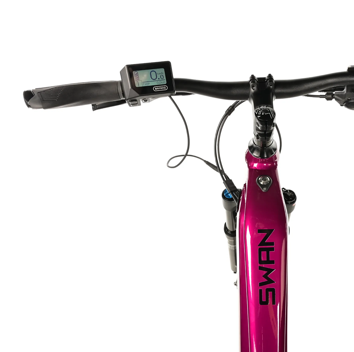 Dámské horské elektrokolo 29" Leader Fox SWAN 2025 20Ah, M300, violet vel.18" 