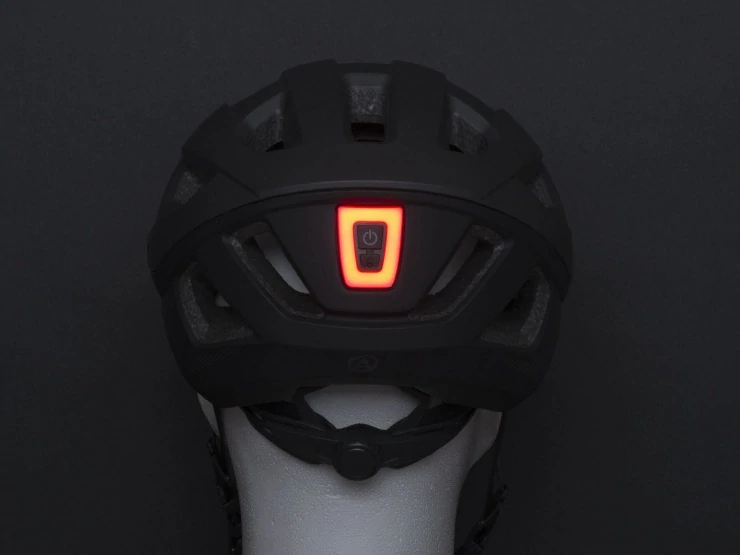 Přilba Author VENTO InMold LED USB šedá/černá vel.58-61cm