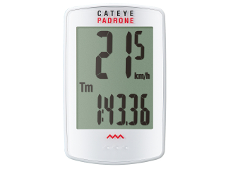 CATEYE Cyklopočítač CAT Padrone (PA100W)  (bílá)