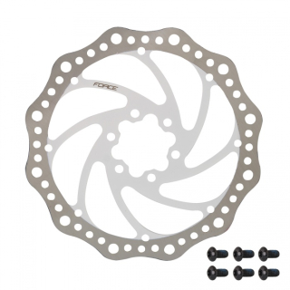 Kotouč brzdový FORCE 160 mm, 6 děr, bílý