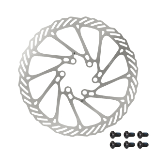 Kotouč brzdový FORCE-2 160 mm, 6 děr, stříbrný