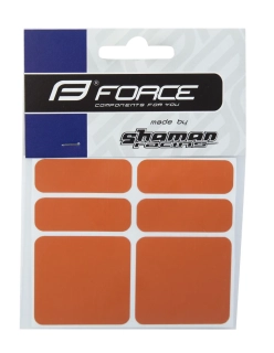 nálepky FORCE reflexní, sada 6 ks, oranžové