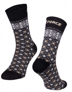 Ponožky FORCE X-MAS STAR, vel.L-XL/42-47