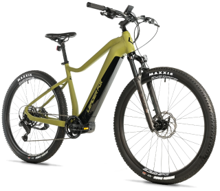 Horské elektrokolo 29" Leader Fox AWALON Man 2025, 20 Ah, army green, vel.19,5"