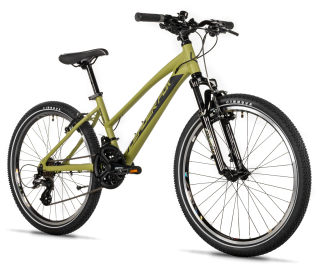 Dětské kolo Leader Fox SPIDER dívčí 24" /3x7/ 2026 army green