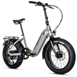Elektrokolo skládací 20" Leader Fox CODY FAT Bike 16Ah 2025 stříbrná