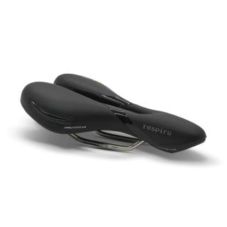 Sedlo gelové Selle Royal RESPIRO ATHLETIC Unisex černé,  Stracciatella