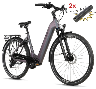Elektrokolo Leader Fox VIVALO 28" 2026 15Ah grey mat vel.20" + 2.baterie Zdarma!