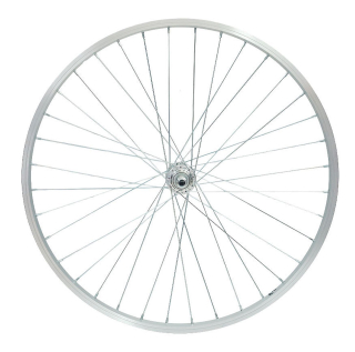 Zapletené kolo NEXELO 26", 559x20 , zadní , stříbrné, 36drátů, pevná osa