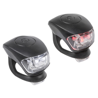Sada blikaček M-Wave COBRA 4 LED, černá