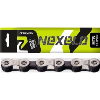 Řetěz NEXELO YBN pro 6/8-kolo stříbrno/hnědý, BOX, spojka, balený