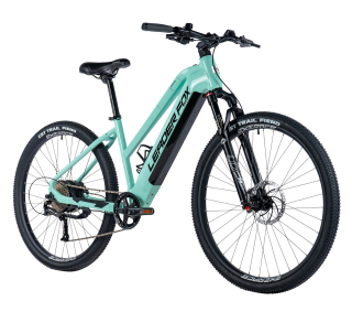 Horské elektrokolo 29" Leader Fox ARIMO dámské 2024 světle modrá/černá, 20Ah, vel.17,5" -AKCE!