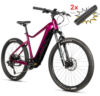 Elektrokolo 27,5" Leader Fox KENT 2025 20Ah violet/black vel.19,5"