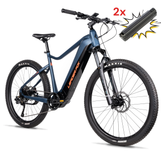 Elektrokolo 27,5" Leader Fox KENT 2025 20Ah blue/black mat, vel.19,5"