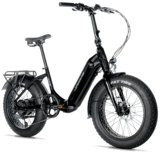 Elektrokolo skládací 20" Leader Fox CODY FAT Bike 16Ah 2025 černá - SUPER AKCE!