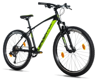 Horské kolo 26" Leader Fox MXC 2027, junior, black/green /1x9/, vel.14"